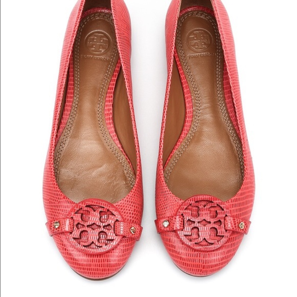 Tory Burch - Red Minnie Miller Ballet Flats